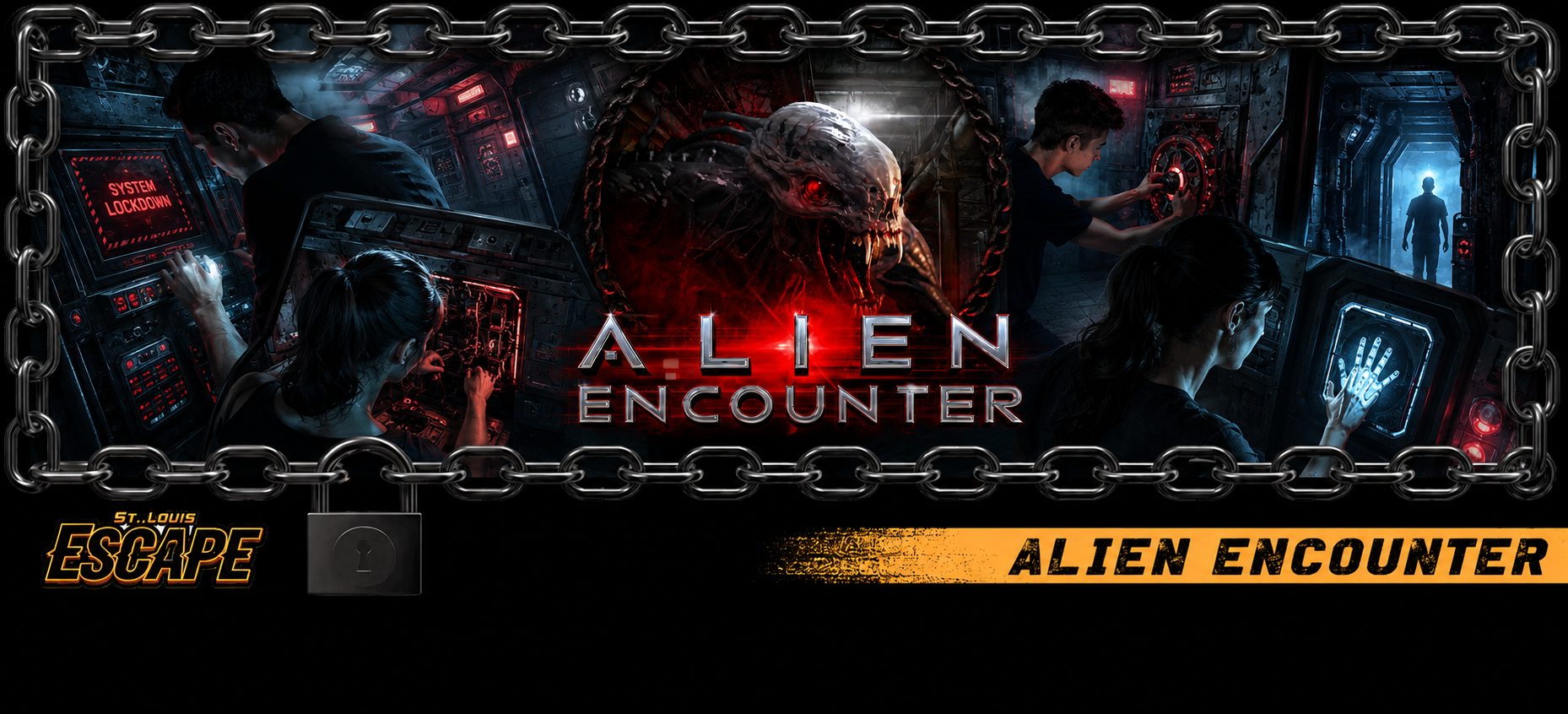 Alien Escape A logo displaying Alien Escape