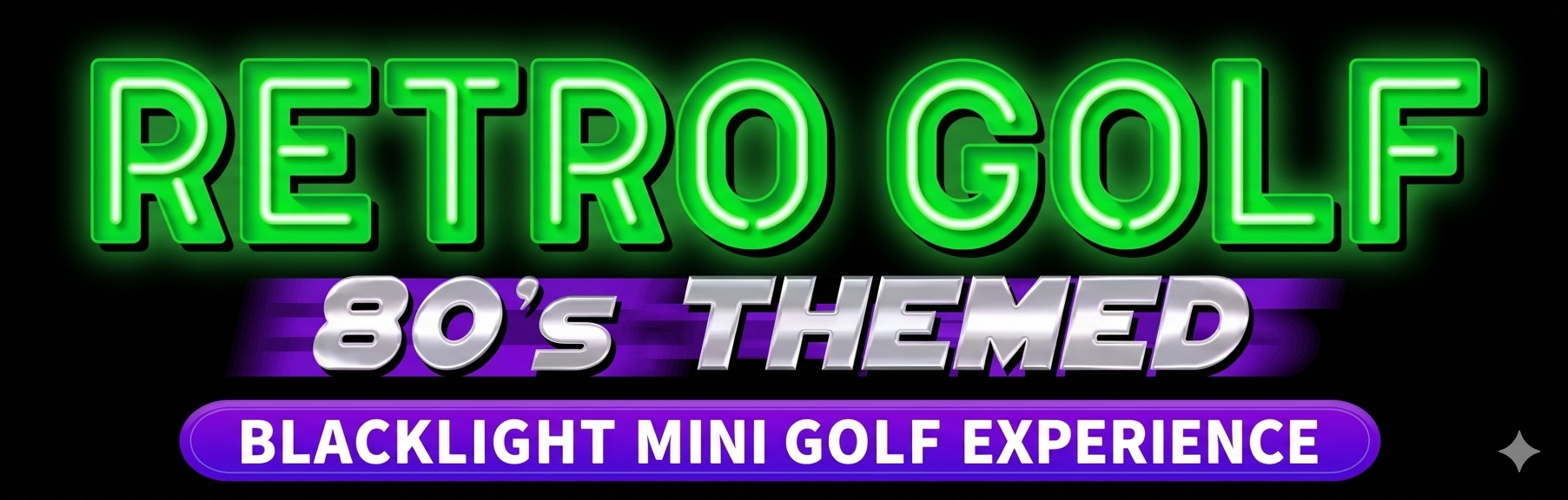 A banner displaying Retro Golf